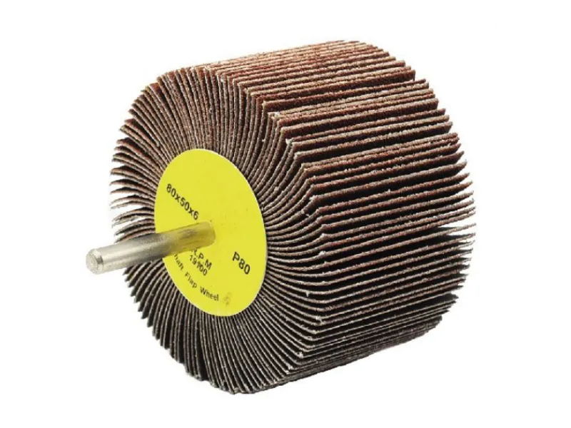 Лапчатое колесо из шлифовальной ткани с валом