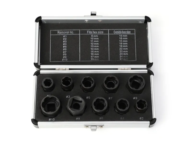 Набор для извлечения гайки с ободранной гайкой из 10шт