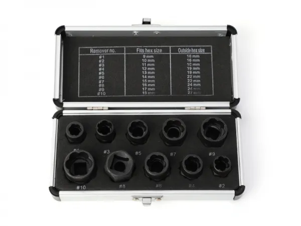 Набор для извлечения гайки с ободранной гайкой из 10шт