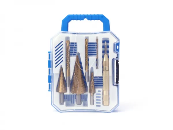 7шт Ступенчатое сверло и набор пилообразных сверл