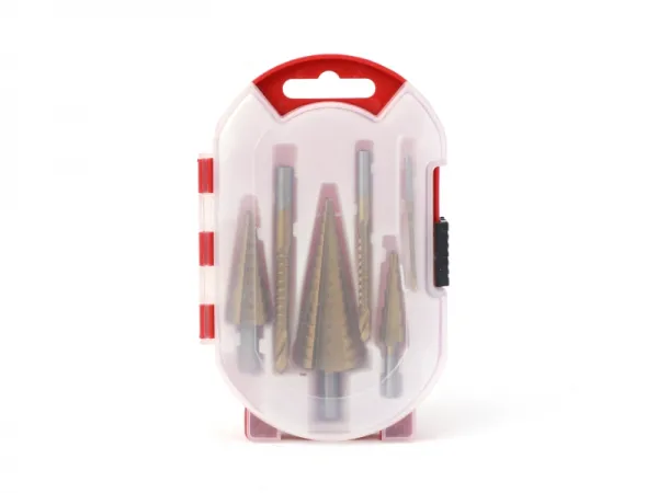 6шт Ступенчатое сверло и набор пилообразных сверл 