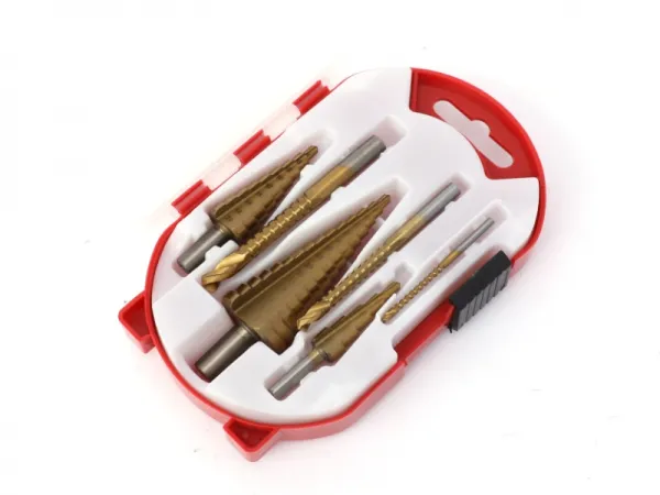 6шт Ступенчатое сверло и набор пилообразных сверл 