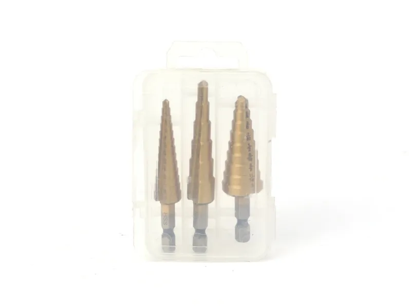 Набор ступенчатых сверл из 3шт