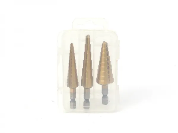 Набор ступенчатых сверл из 3шт 