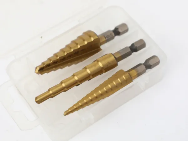 Набор ступенчатых сверл из 3шт 