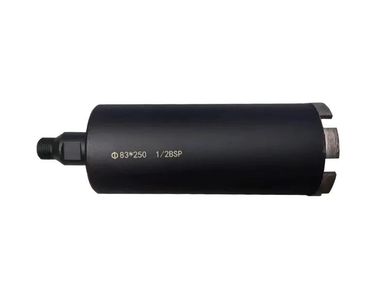 Алмазная коронка с мокрым керном