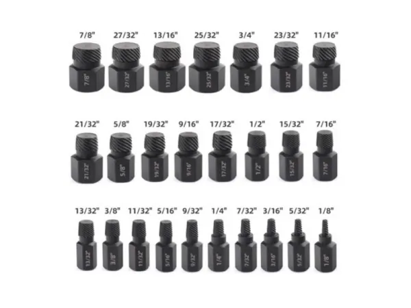 Набор для снятия поврежденных болтов и гаек из 25шт