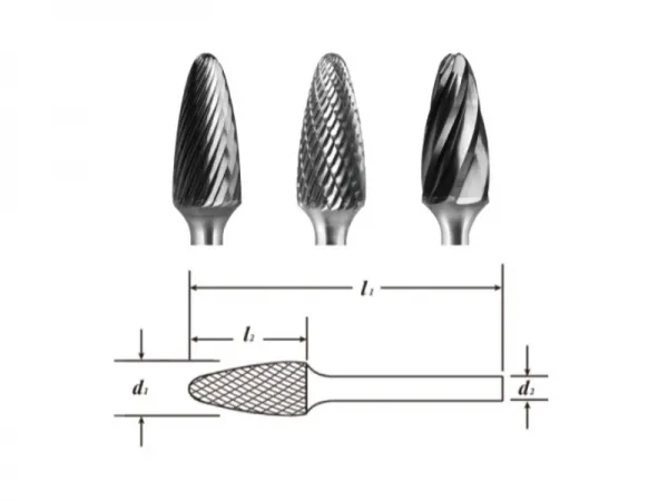 Твердосплавный заусенец типа F