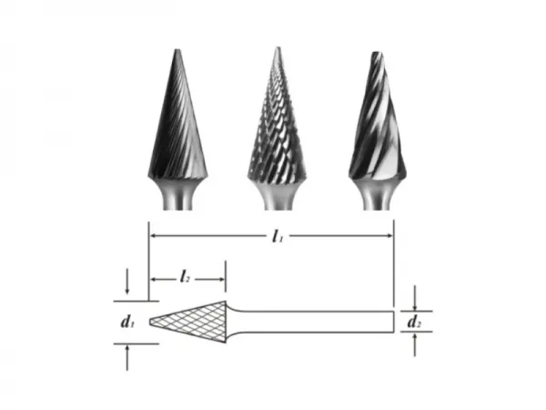 Твердосплавный заусенец типа М